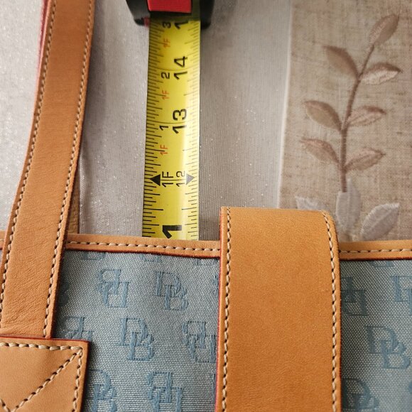 Vintage Light Blue Dooney and Bourke Shoulder/Tote Bag - Picture 13 of 14